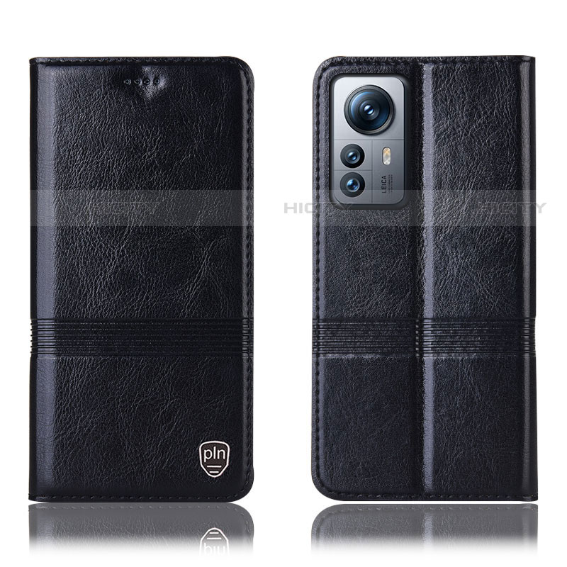 Coque Portefeuille Livre Cuir Etui Clapet H06P pour Xiaomi Mi 12 Pro 5G Noir Plus