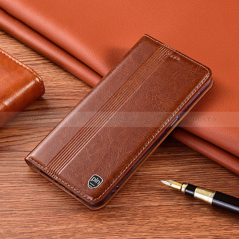 Coque Portefeuille Livre Cuir Etui Clapet H06P pour Xiaomi Mi Note 10 Lite Brun Clair Plus