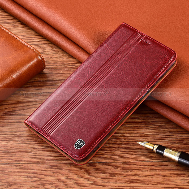 Coque Portefeuille Livre Cuir Etui Clapet H06P pour Xiaomi Redmi 9 Power Rouge Plus