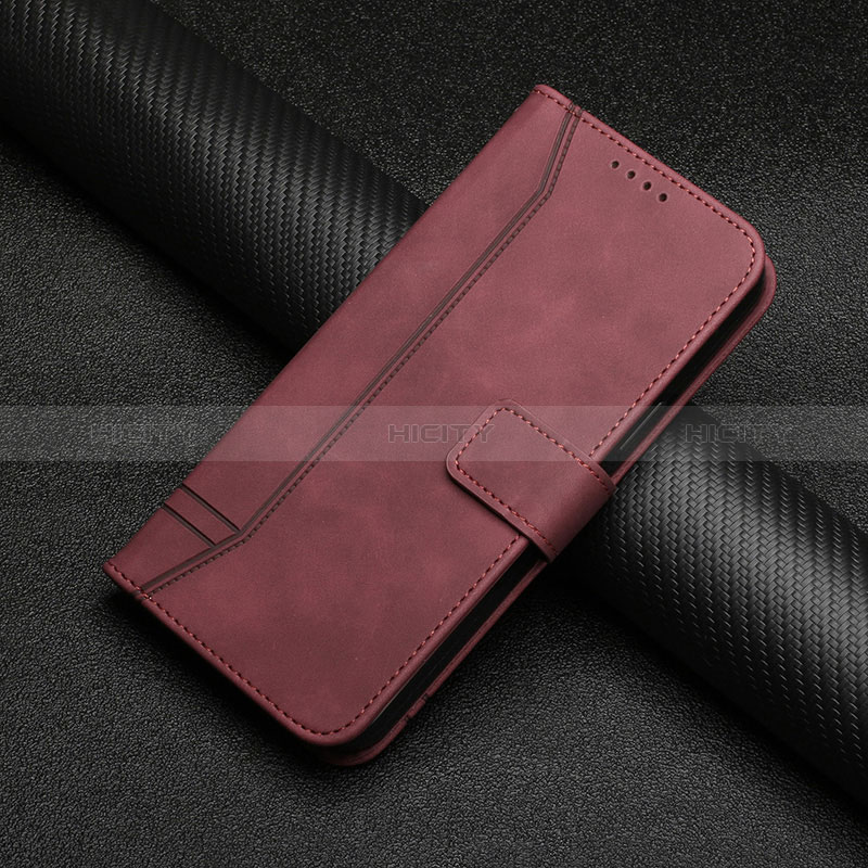 Coque Portefeuille Livre Cuir Etui Clapet H06X pour Google Pixel 7 Pro 5G Rouge Plus