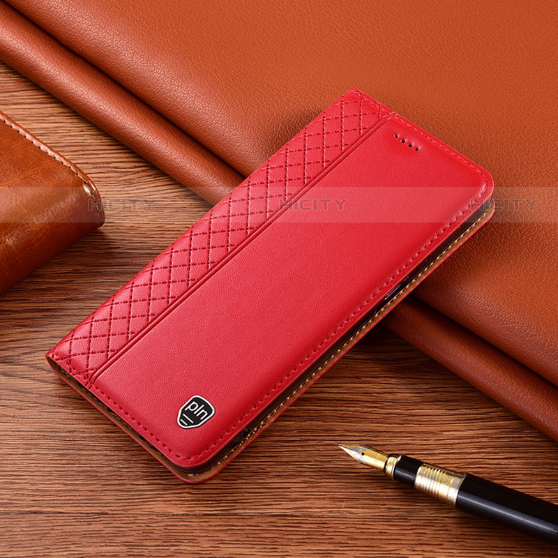 Coque Portefeuille Livre Cuir Etui Clapet H07P pour Motorola Moto Edge 20 Pro 5G Rouge Plus