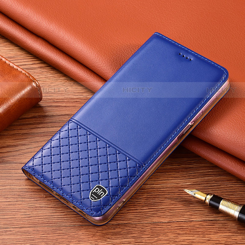 Coque Portefeuille Livre Cuir Etui Clapet H07P pour Motorola Moto G60 Bleu Plus