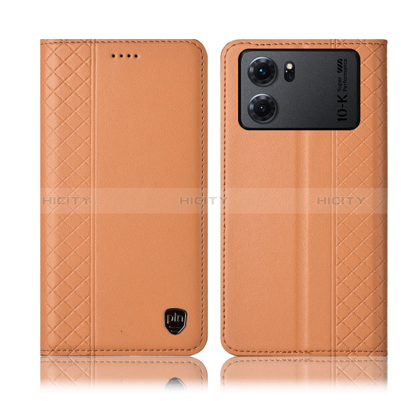 Coque Portefeuille Livre Cuir Etui Clapet H07P pour Oppo K10 5G Orange Plus