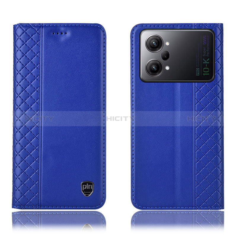 Coque Portefeuille Livre Cuir Etui Clapet H07P pour Oppo K10 Pro 5G Bleu Plus