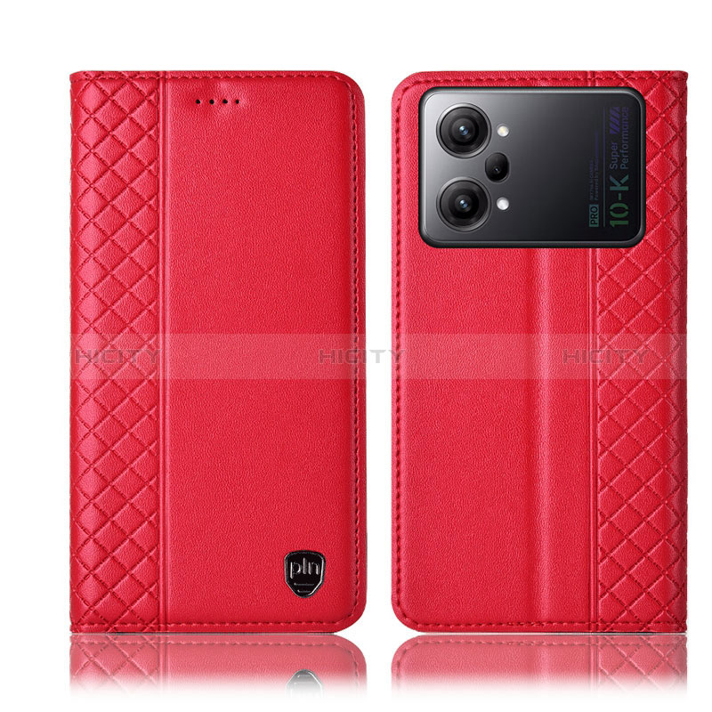 Coque Portefeuille Livre Cuir Etui Clapet H07P pour Oppo K10 Pro 5G Rouge Plus