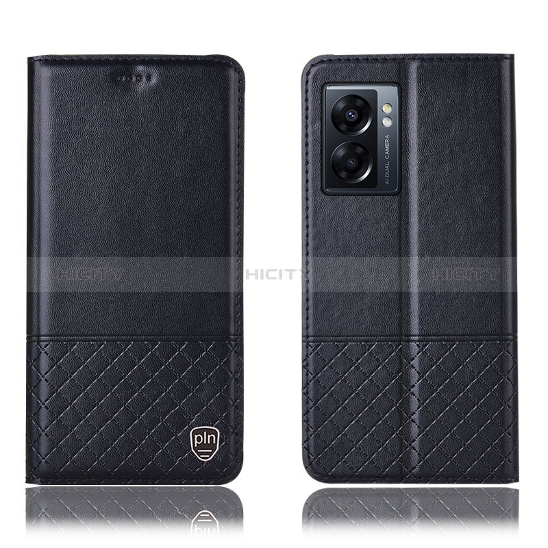 Coque Portefeuille Livre Cuir Etui Clapet H07P pour Realme V23 5G Noir Plus