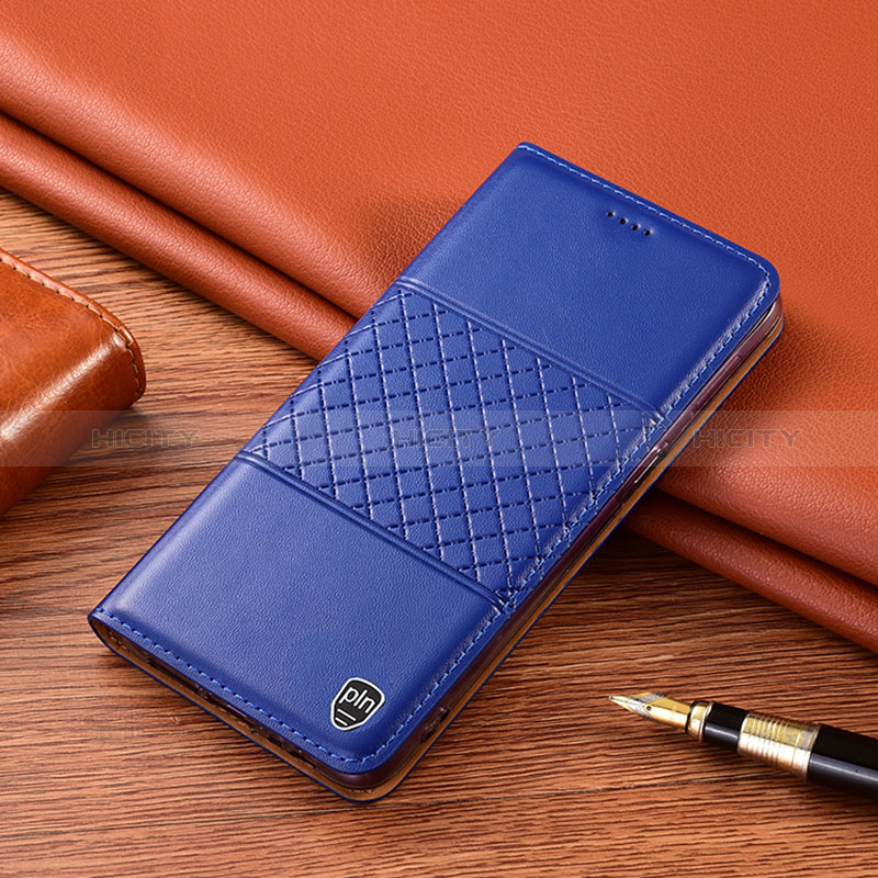 Coque Portefeuille Livre Cuir Etui Clapet H07P pour Samsung Galaxy A31 Bleu Plus