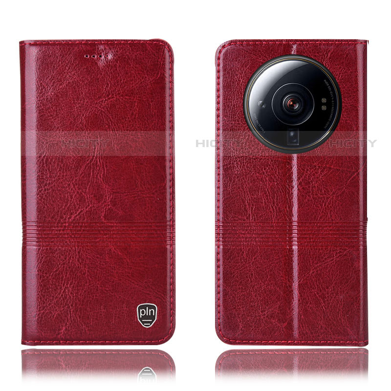 Coque Portefeuille Livre Cuir Etui Clapet H07P pour Xiaomi Mi 12 Ultra 5G Rouge Plus