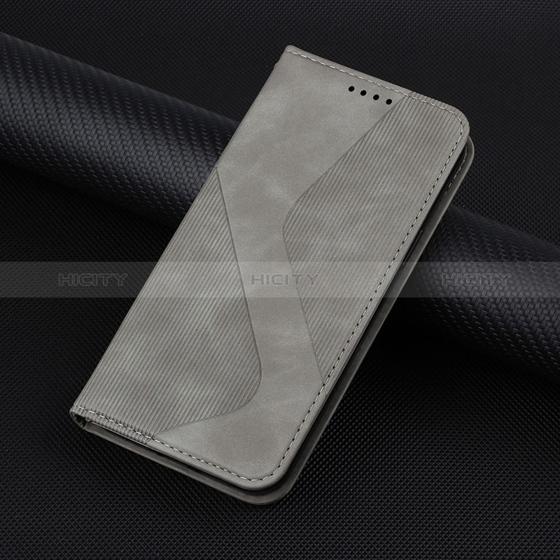 Coque Portefeuille Livre Cuir Etui Clapet H07X pour Google Pixel 7 Pro 5G Gris Plus