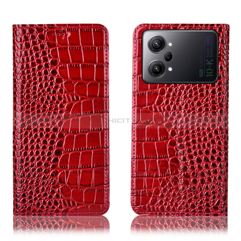 Coque Portefeuille Livre Cuir Etui Clapet H08P pour Oppo K10 Pro 5G Rouge Plus