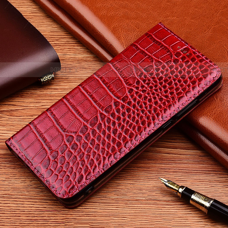 Coque Portefeuille Livre Cuir Etui Clapet H08P pour Samsung Galaxy A82 5G Rouge Plus