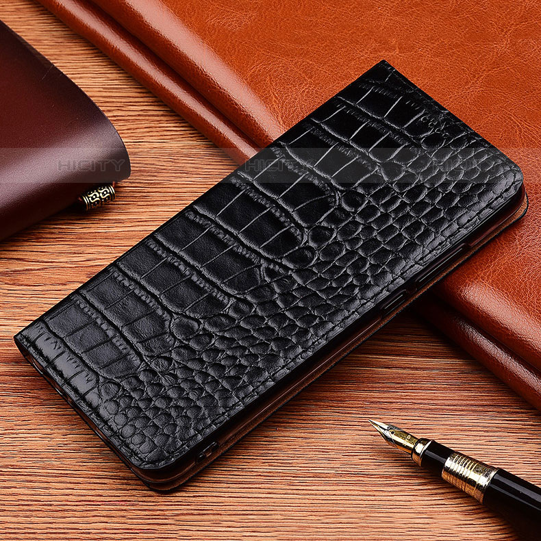 Coque Portefeuille Livre Cuir Etui Clapet H08P pour Vivo V23e Noir Plus