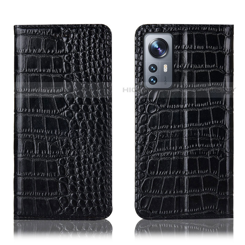 Coque Portefeuille Livre Cuir Etui Clapet H08P pour Xiaomi Mi 12 Lite 5G Noir Plus