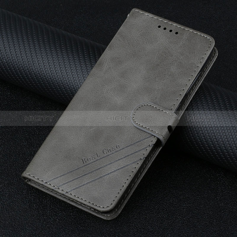 Coque Portefeuille Livre Cuir Etui Clapet H08X pour Google Pixel 6 5G Gris Plus