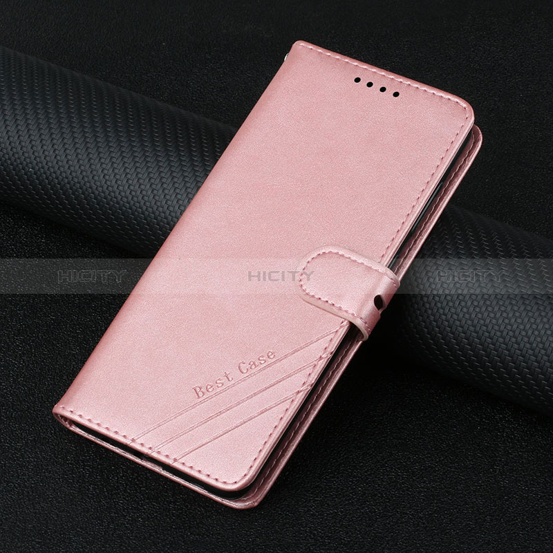 Coque Portefeuille Livre Cuir Etui Clapet H08X pour Google Pixel 6 5G Or Rose Plus