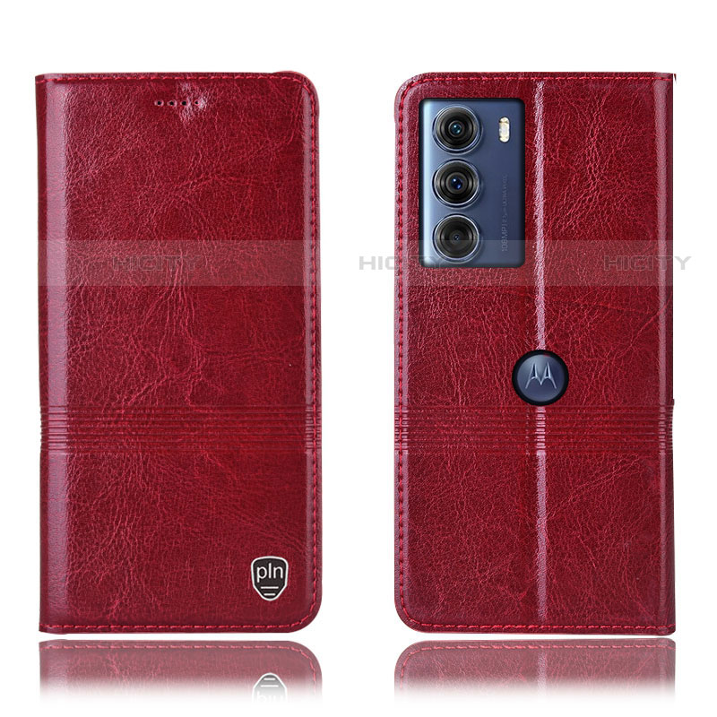 Coque Portefeuille Livre Cuir Etui Clapet H09P pour Motorola Moto Edge S30 5G Rouge Plus