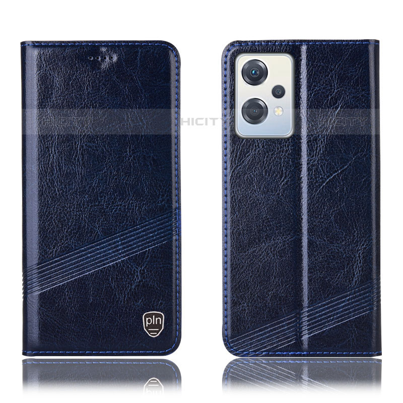 Coque Portefeuille Livre Cuir Etui Clapet H09P pour OnePlus Nord CE 2 Lite 5G Bleu Plus