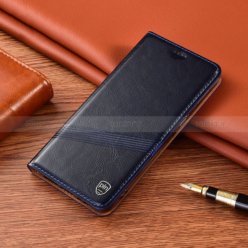 Coque Portefeuille Livre Cuir Etui Clapet H09P pour Oppo Find X7 Ultra 5G Bleu Plus