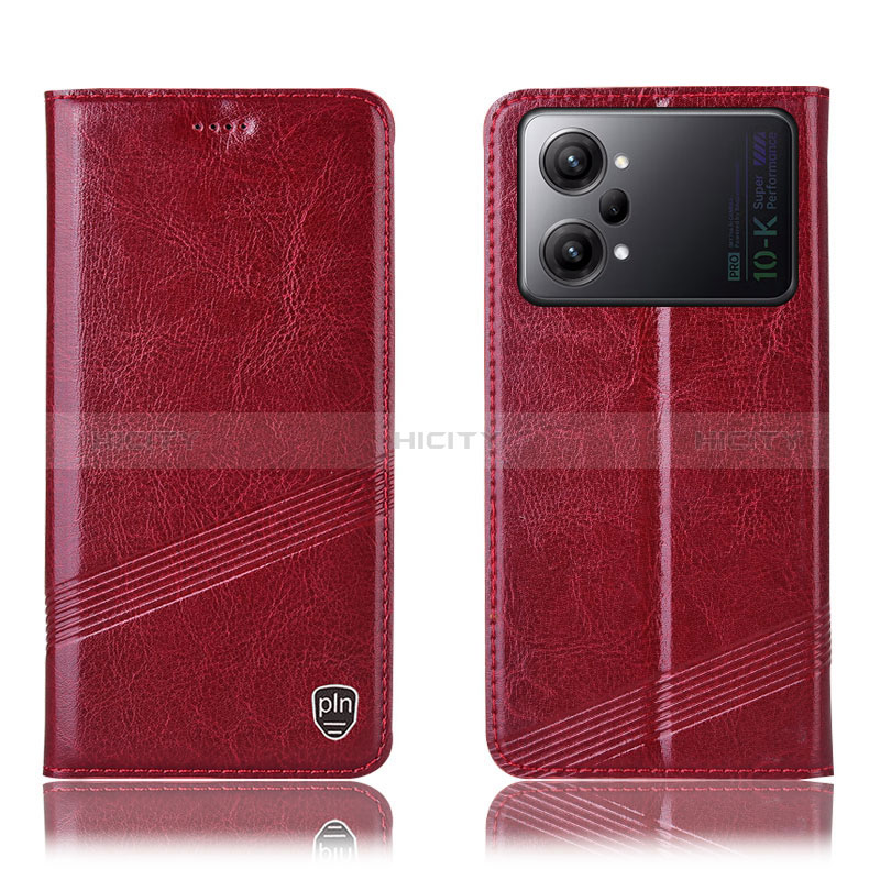 Coque Portefeuille Livre Cuir Etui Clapet H09P pour Oppo K10 Pro 5G Rouge Plus