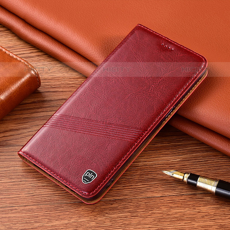 Coque Portefeuille Livre Cuir Etui Clapet H09P pour Vivo Y70S 5G Rouge Plus