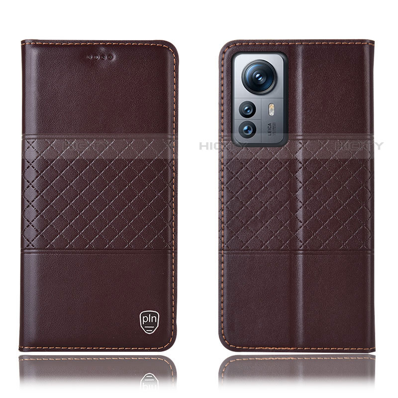 Coque Portefeuille Livre Cuir Etui Clapet H09P pour Xiaomi Mi 12 Lite 5G Marron Plus