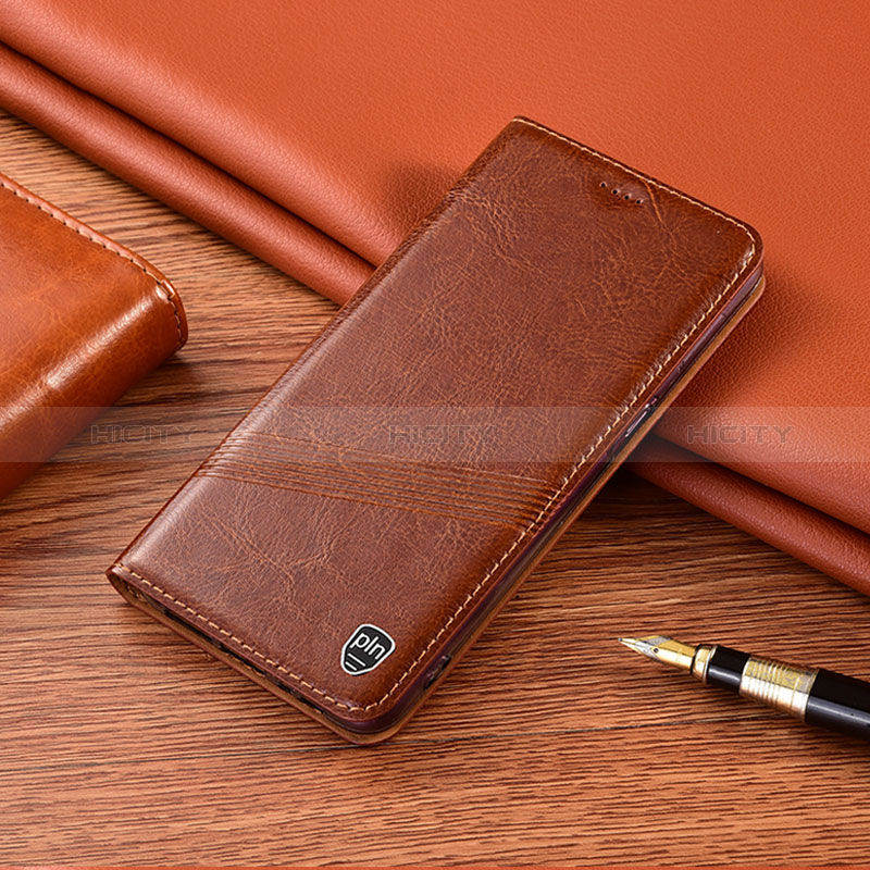 Coque Portefeuille Livre Cuir Etui Clapet H09P pour Xiaomi Mi Note 10 Lite Brun Clair Plus