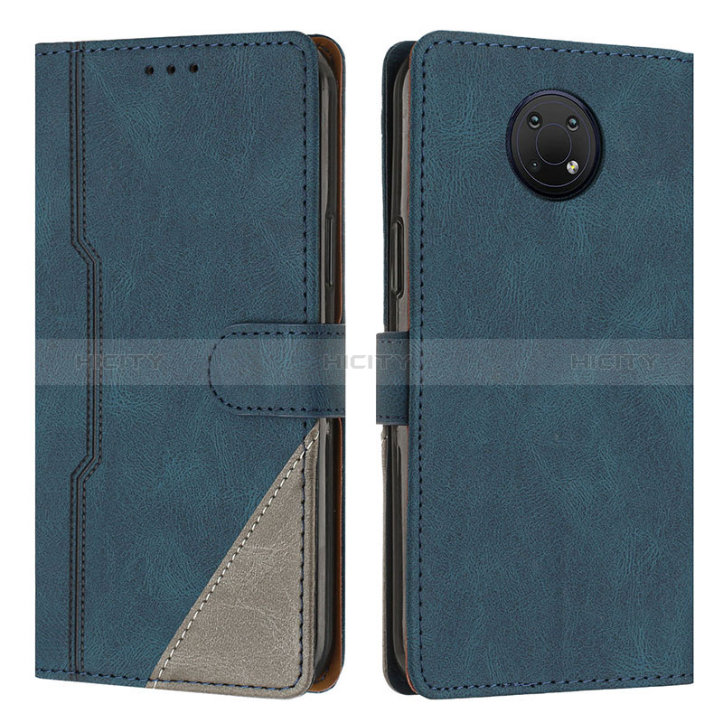 Coque Portefeuille Livre Cuir Etui Clapet H09X pour Nokia G10 Bleu Plus