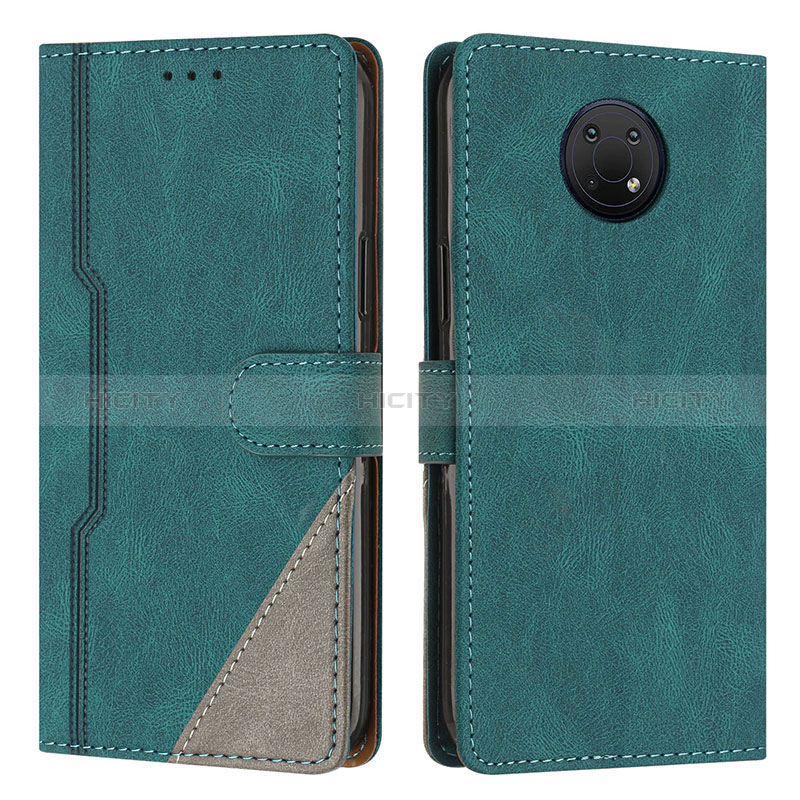 Coque Portefeuille Livre Cuir Etui Clapet H09X pour Nokia G10 Vert Plus