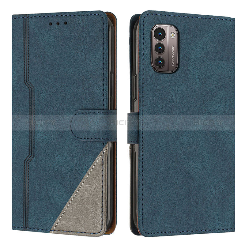 Coque Portefeuille Livre Cuir Etui Clapet H09X pour Nokia G11 Bleu Plus