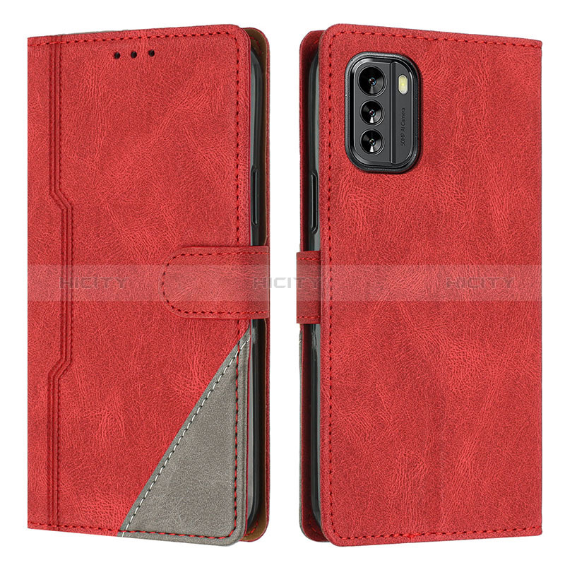 Coque Portefeuille Livre Cuir Etui Clapet H09X pour Nokia G60 5G Rouge Plus