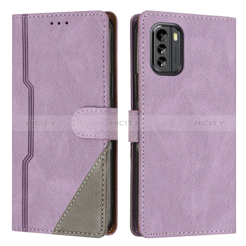 Coque Portefeuille Livre Cuir Etui Clapet H09X pour Nokia G60 5G Violet Plus