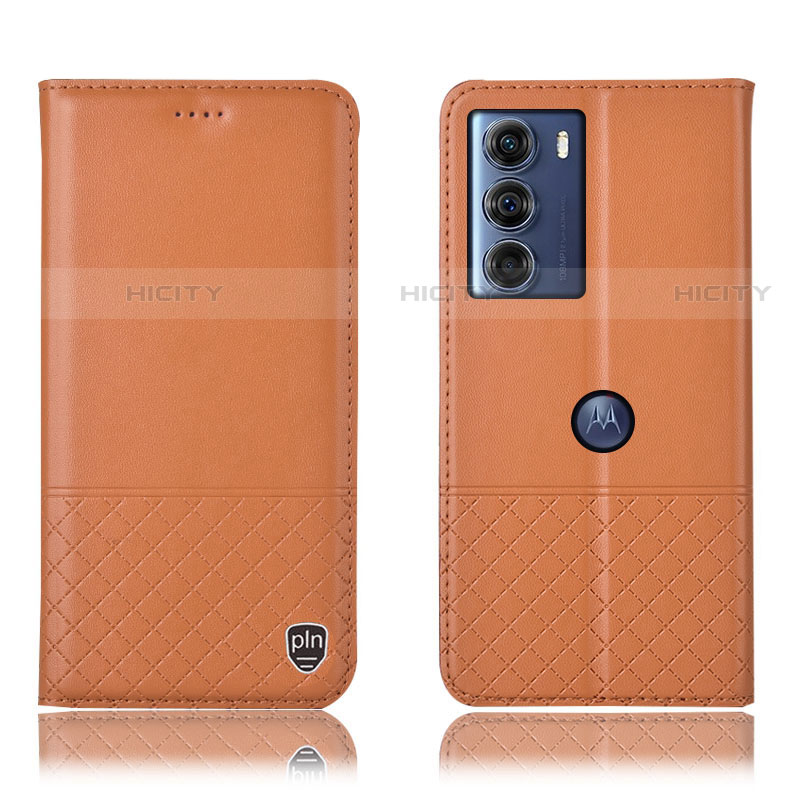 Coque Portefeuille Livre Cuir Etui Clapet H10P pour Motorola Moto Edge S30 5G Orange Plus