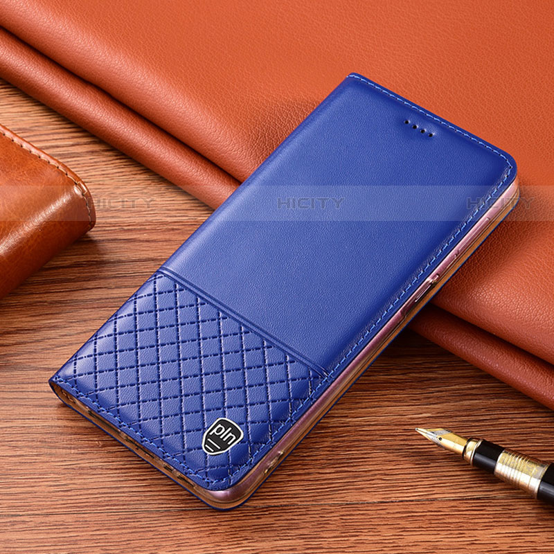 Coque Portefeuille Livre Cuir Etui Clapet H10P pour Motorola Moto G100 5G Bleu Plus