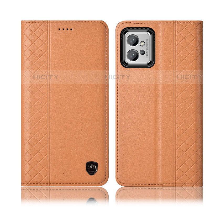 Coque Portefeuille Livre Cuir Etui Clapet H10P pour Motorola Moto G32 Orange Plus