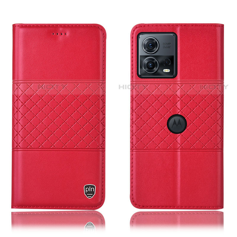 Coque Portefeuille Livre Cuir Etui Clapet H10P pour Motorola Moto S30 Pro 5G Rouge Plus