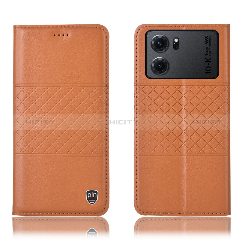 Coque Portefeuille Livre Cuir Etui Clapet H10P pour Oppo K10 5G Orange Plus