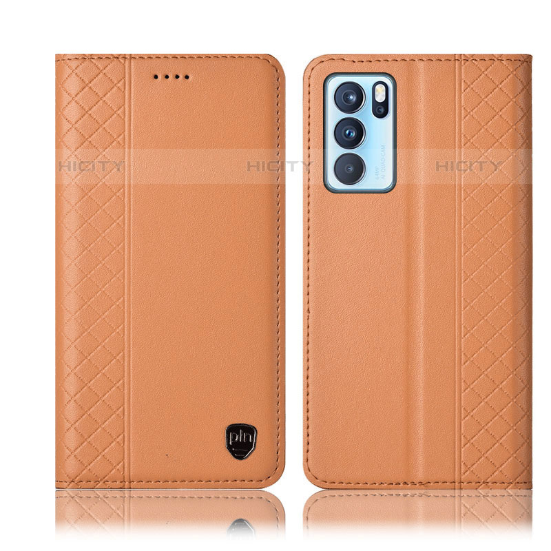 Coque Portefeuille Livre Cuir Etui Clapet H10P pour Oppo Reno6 Pro 5G India Plus