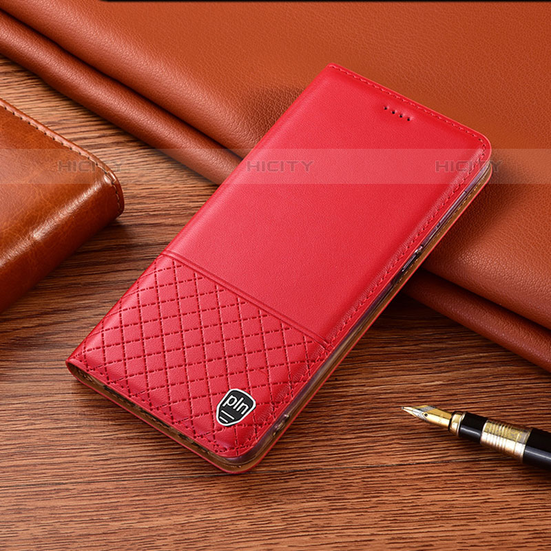 Coque Portefeuille Livre Cuir Etui Clapet H10P pour Samsung Galaxy A03 Rouge Plus