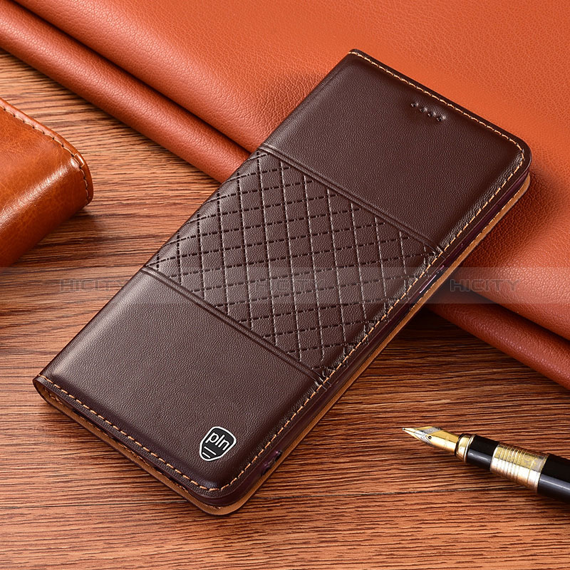 Coque Portefeuille Livre Cuir Etui Clapet H10P pour Samsung Galaxy S24 Plus 5G Marron Plus