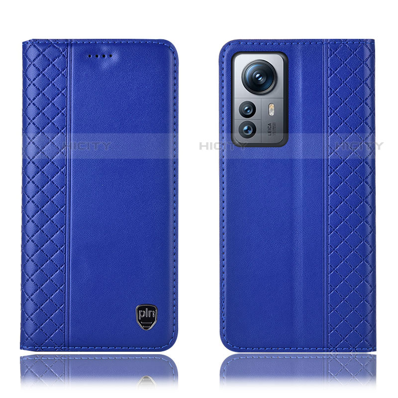 Coque Portefeuille Livre Cuir Etui Clapet H10P pour Xiaomi Mi 12 Lite 5G Bleu Plus