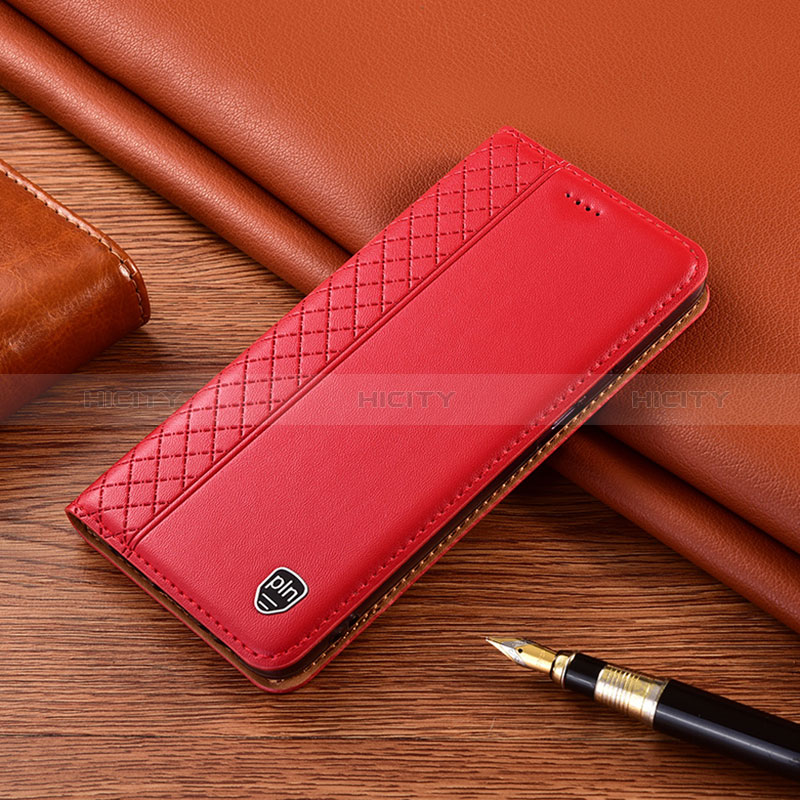 Coque Portefeuille Livre Cuir Etui Clapet H10P pour Xiaomi POCO M3 Pro 5G Rouge Plus