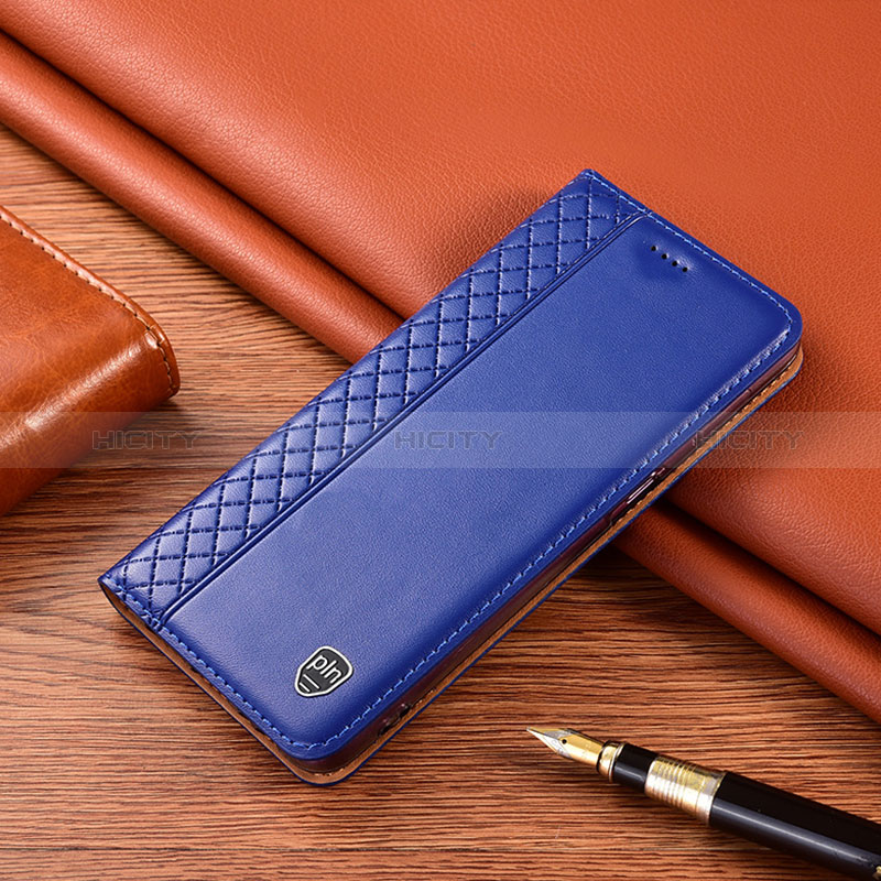 Coque Portefeuille Livre Cuir Etui Clapet H10P pour Xiaomi Redmi K40S 5G Bleu Plus