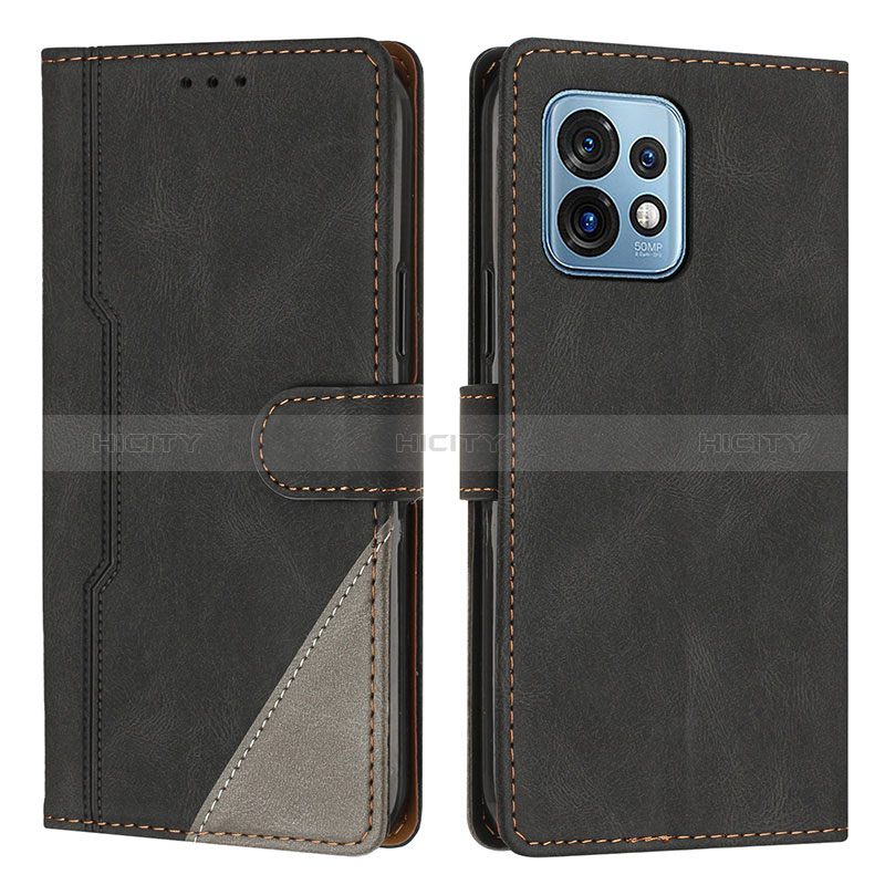 Coque Portefeuille Livre Cuir Etui Clapet H10X pour Motorola Moto Edge 40 Pro 5G Noir Plus