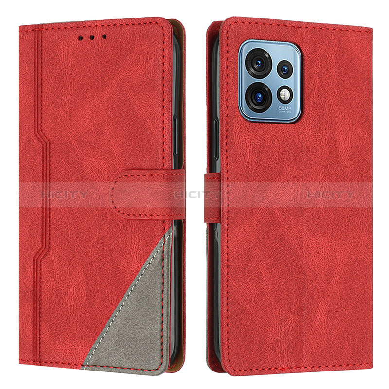 Coque Portefeuille Livre Cuir Etui Clapet H10X pour Motorola Moto Edge 40 Pro 5G Rouge Plus