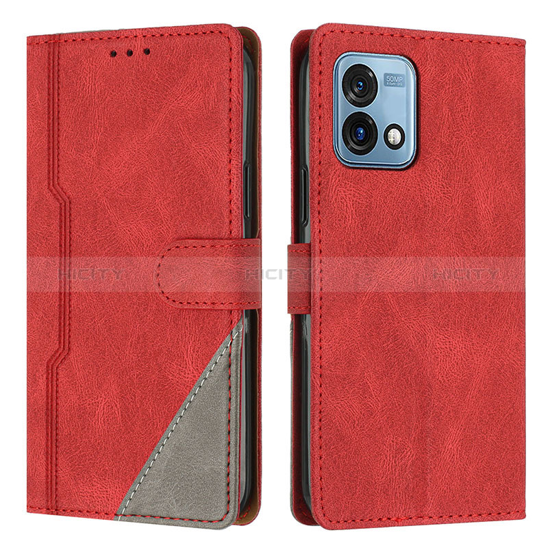 Coque Portefeuille Livre Cuir Etui Clapet H10X pour Motorola Moto G Stylus (2023) 5G Rouge Plus