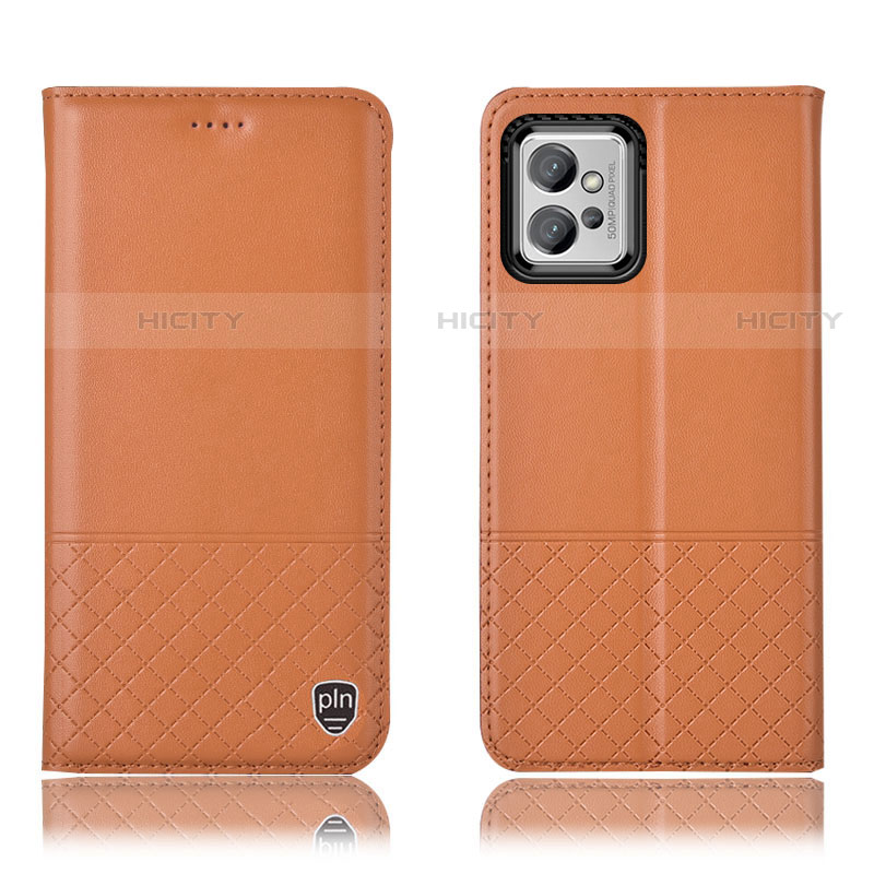 Coque Portefeuille Livre Cuir Etui Clapet H11P pour Motorola Moto G32 Orange Plus