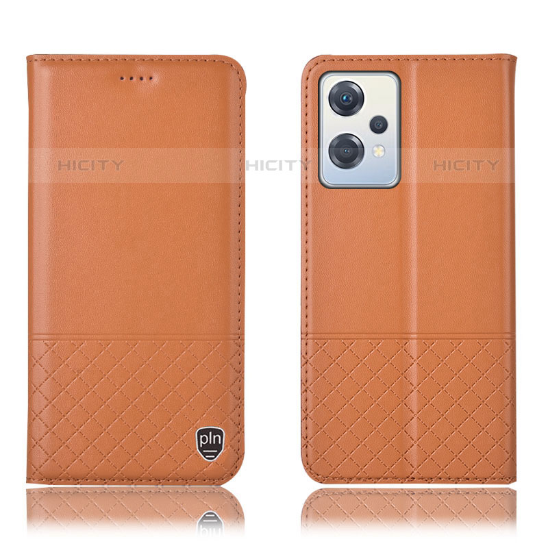 Coque Portefeuille Livre Cuir Etui Clapet H11P pour OnePlus Nord CE 2 Lite 5G Orange Plus