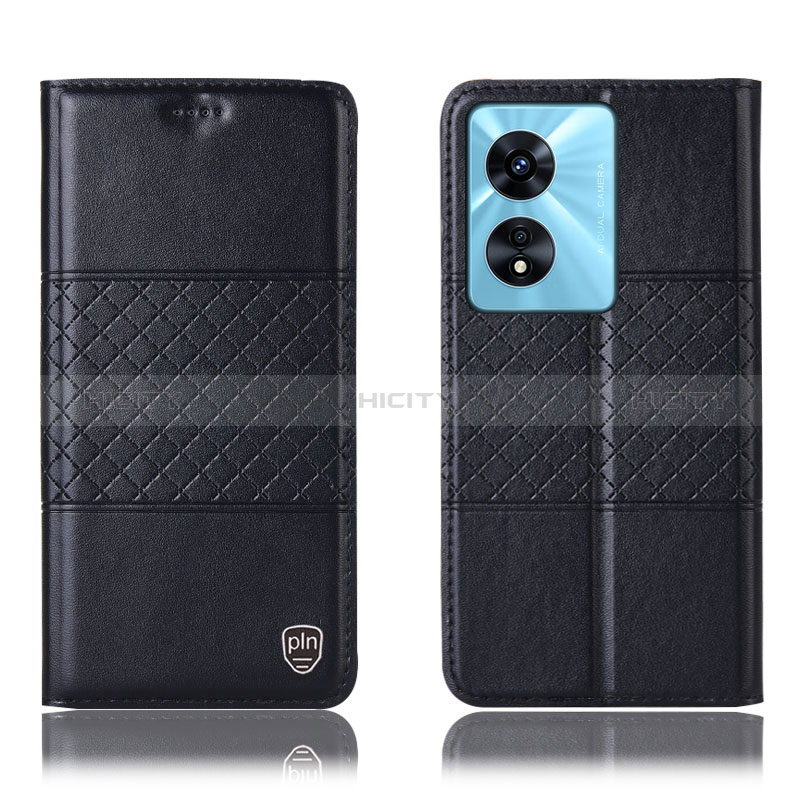 Coque Portefeuille Livre Cuir Etui Clapet H11P pour Oppo A1 Pro 5G Noir Plus