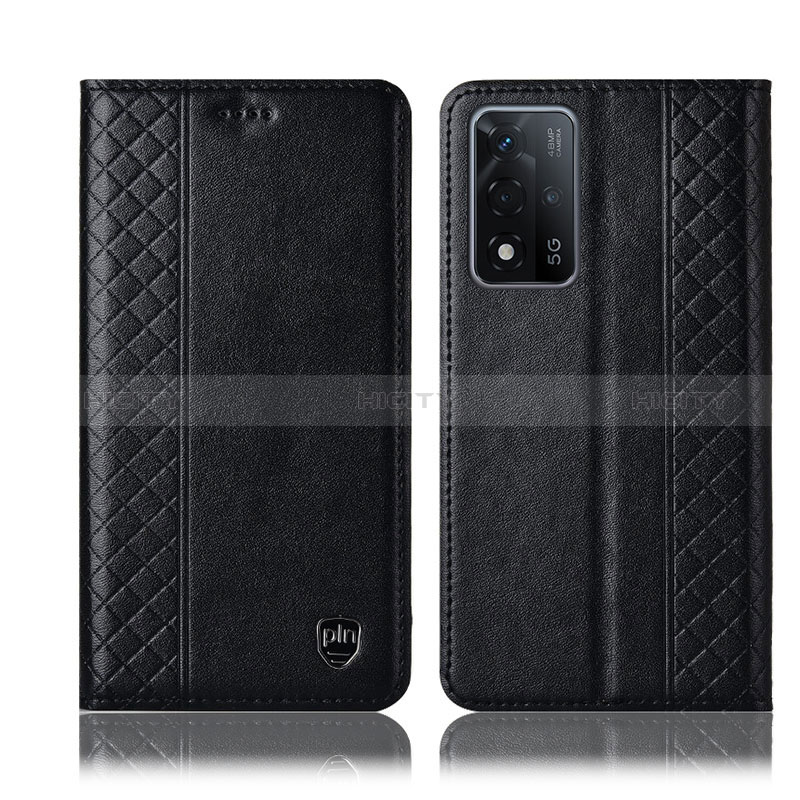 Coque Portefeuille Livre Cuir Etui Clapet H11P pour Oppo A93s 5G Noir Plus