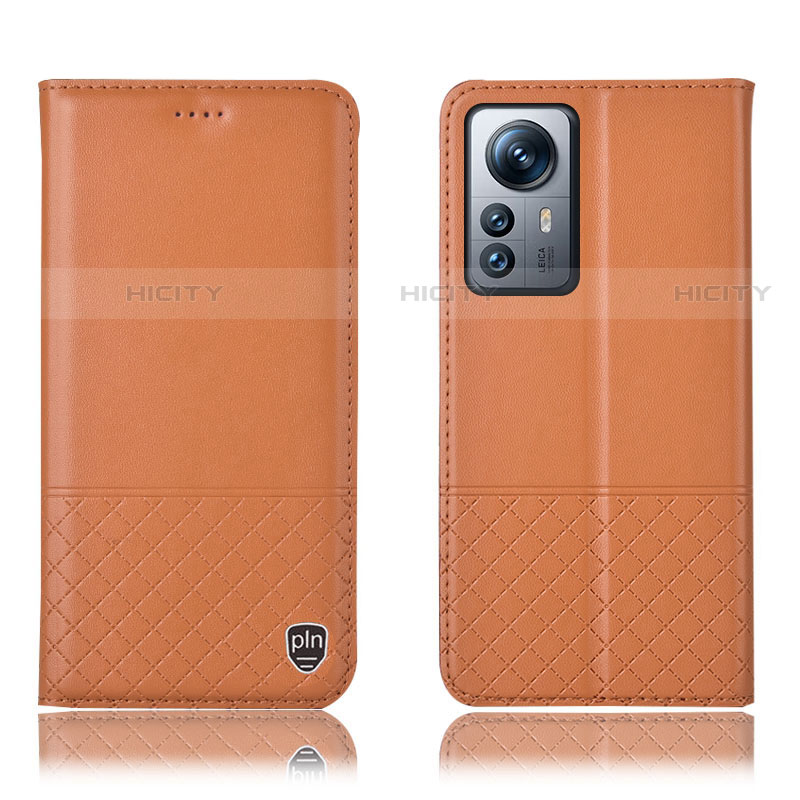 Coque Portefeuille Livre Cuir Etui Clapet H11P pour Xiaomi Mi 12 Lite 5G Orange Plus